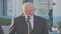 كلمة الرئيس التونسي عقب الإدلاء بصوته في الانتخابات التشريعية