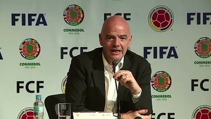 Infantino encerra jornada pela América do Sul insistindo no combate à corrupção