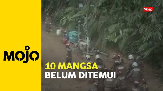 Tanah runtuh: Pasukan bomba bawa naik dua mangsa terkorban