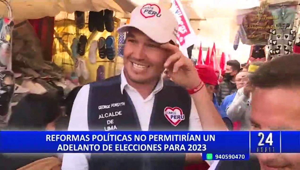 Reformas políticas no permitirían adelanto de e...