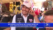 Reformas políticas no permitirían adelanto de elecciones, explican especialistas