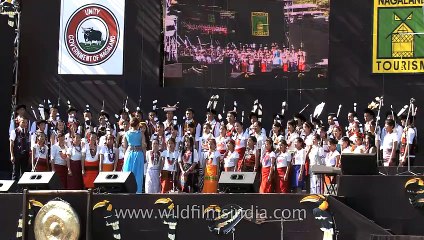 Audience at the opening ceremony of Hornbill festival, Nagaland