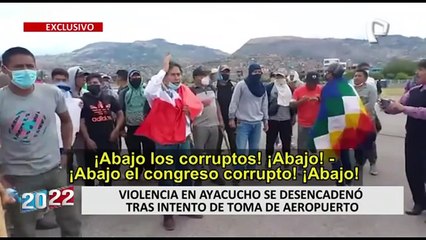 ¡EXCLUSIVO!: imágenes revelan que radicales lideraron violentas protestas en Ayacucho que dejó 7 muertos