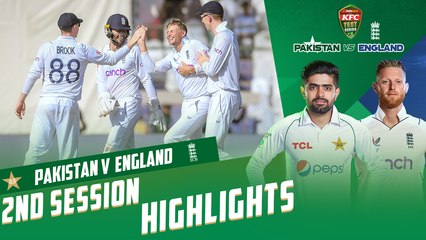 2nd Session Highlights | Pakistan vs England | 3rd Test Day 1 | PCB | MY2T
