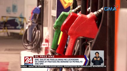 Dulot ng pagluluwag ng lockdown sa China at pagtaas ng demand sa petrolyo ang... | 24 Oras Weekend