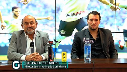 Apresentação da nova parceria do Corinthians com a Konami