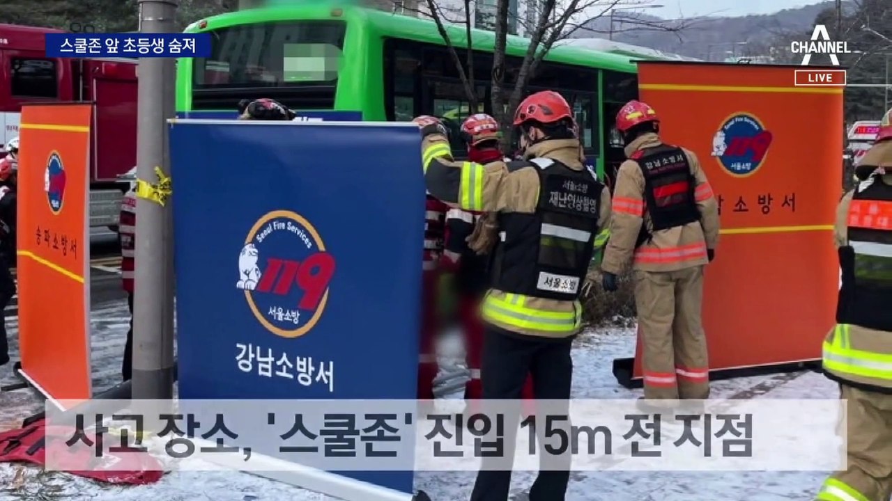횡단보도 건너던 초등생 사망…‘스쿨존’ 진입 15m 전 지점