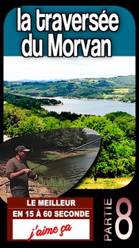 8 - conversation avec un pecheur au lac de Pannecière - traversée du MORVAN en BOURGOGNE