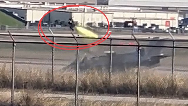 Un avion de chasse F-35 se crashe à l’atterrissage, le pilote s’éjecte depuis le sol