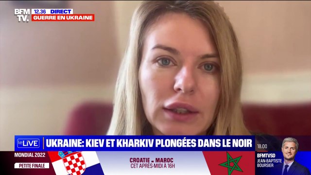 Presque 50% des infrastructures énergétiques ont été abîmées ou détruites par les Russes, affirme cette députée ukrainienne