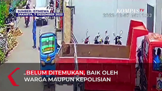 CCTV Detik-detik Penculikan Anak Perempuan di Gunung Sahari, Korban Dibawa Kabur Pakai Bajaj