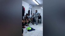 Türkiye Amatör Futbol Ligi ekibinin soyunma odasından skandal görüntüler