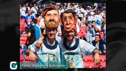 Veja imagens do empate entre Argentina e Islândia