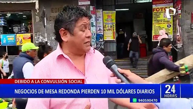 Mesa Redonda: negocios pierden 10 mil dólares diarios debido a la convulsión social