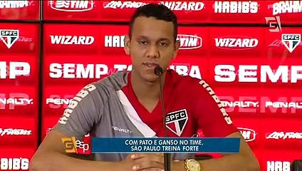 São Paulo treina com Pato e Ganso