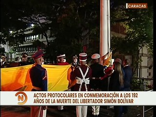 Conmemoran 192 años del paso a la eternidad de El Libertador Simón Bolívar con izada de bandera