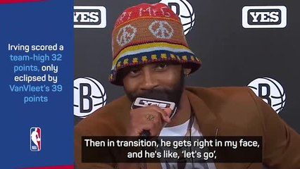 Irving reveals VanVleet trash talk in Nets win