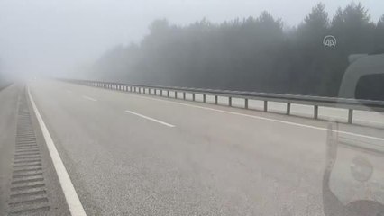 KASTAMONU - Ilgaz Dağı'nda sis etkili oldu