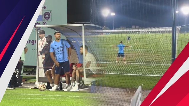 Ikut Latihan Bareng Timnas Argentina, Sergio Aguero Pamer Aksi Jadi Kiper