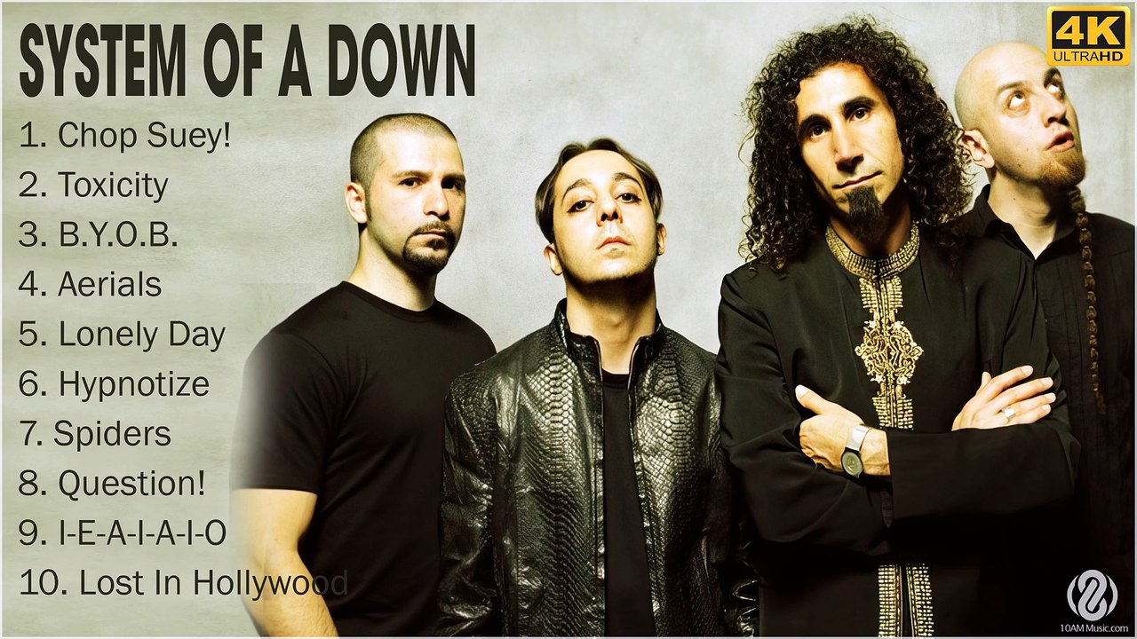 System Of A Down Full Album  System Of A Down Greatest Hits  Top 10 System Of A Down Songs_1080p