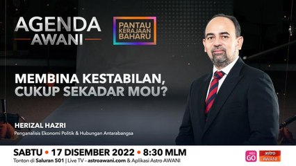 Agenda AWANI: Membina kestabilan, cukup sekadar MoU?