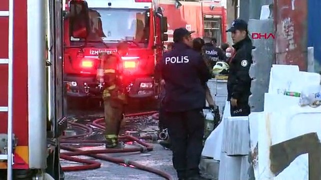 Sünger atölyesinde yangın