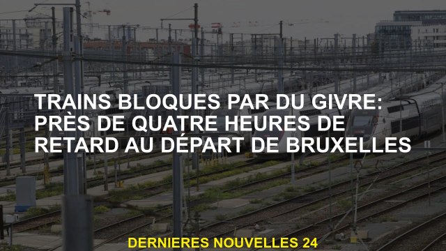 Trains bloqués par le gel: près de quatre heures derrière le départ de Bruxelles