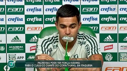 Palmeiras pode ter força máxima contra Corinthians