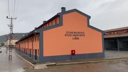 Eflani Küçük Sanayi Sitesi'nin çevresine kilit parke taşları döşendi