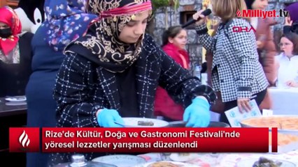 Rize'de yöresel lezzetler yarışması