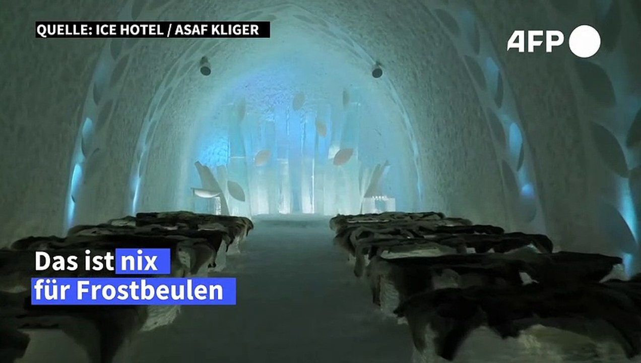 Eis-Hotel in Schweden hat wieder geöffnet