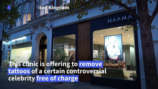 London clinic offers free removal of Kanye West tattoos