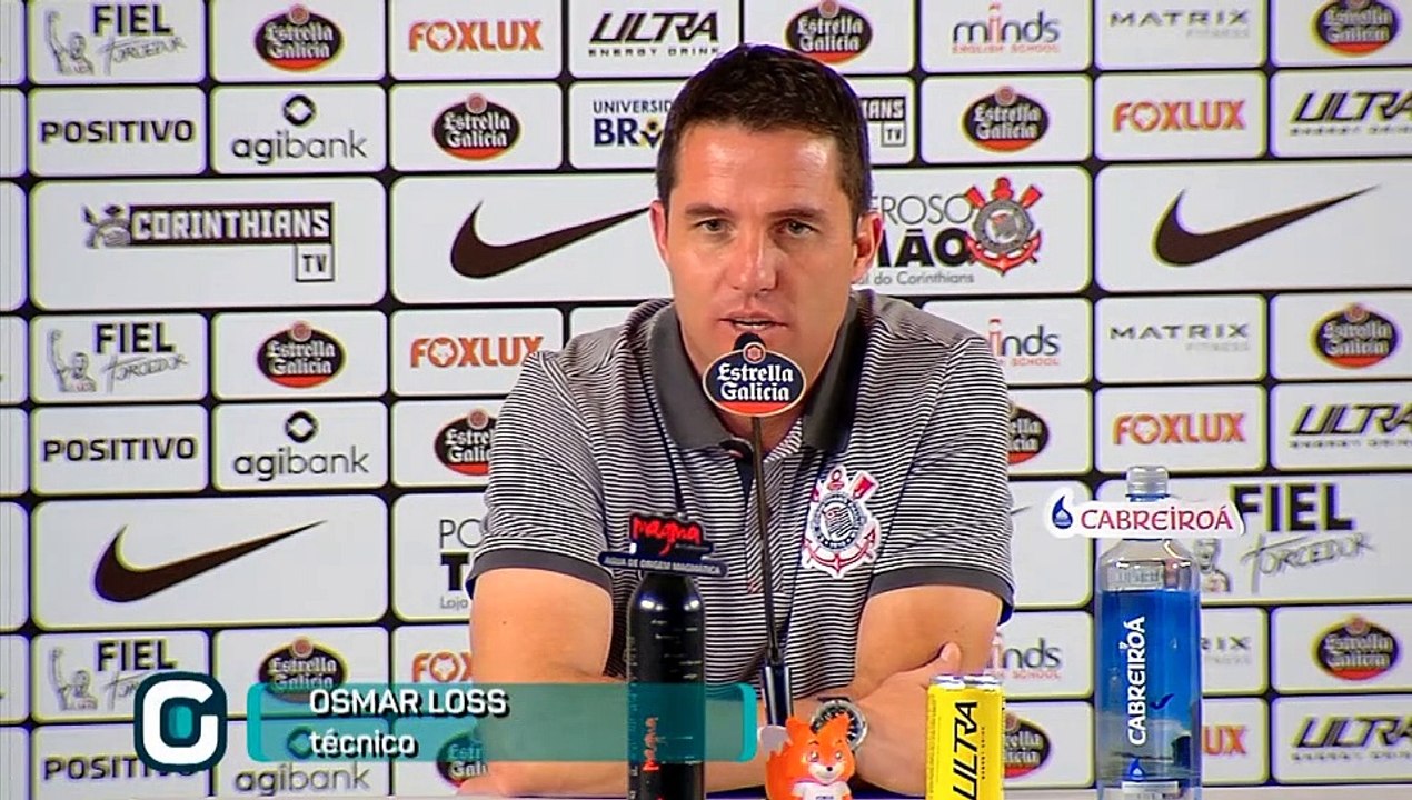 Coletiva do técnico Osmar Loss após empate do Corinthians com o Cruzeiro