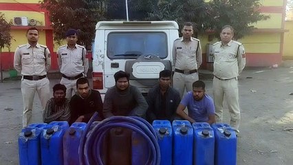 गेवरा खदान से डीजल चोरी, सरगना सहित पांच आरोपी पकड़ाए,