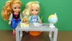 Weekend Homework ! Elsa and Anna toddlers - Morning routine - someone wakes up late