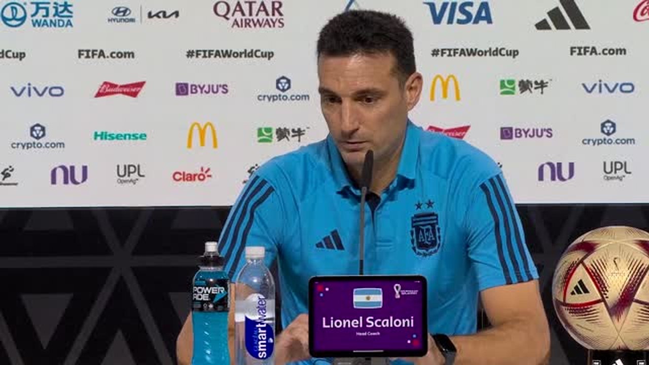 Scaloni: 'Wir haben die besten Fans der Welt'