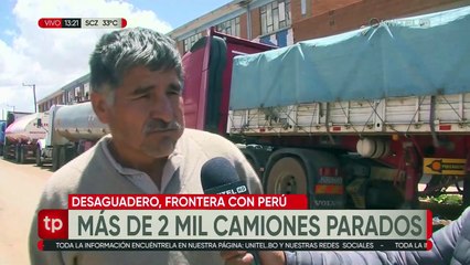 Los transportistas esperan solución al conflicto en Perú