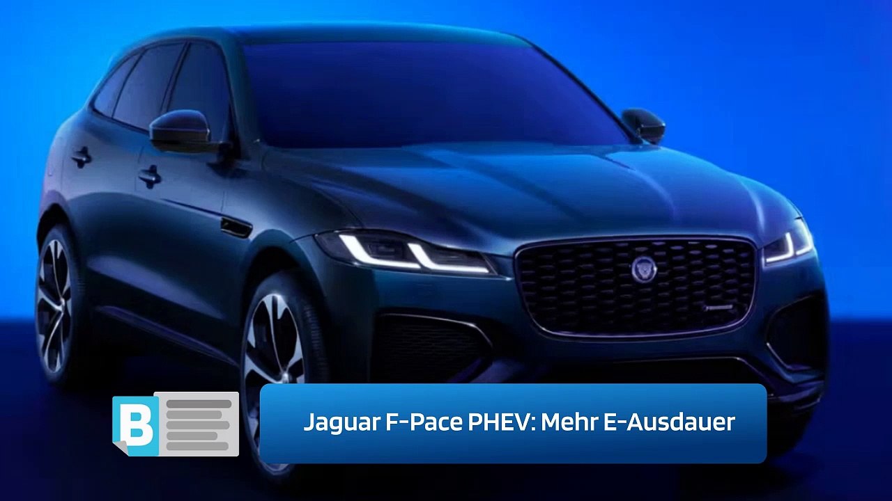 Jaguar F-Pace PHEV: Mehr E-Ausdauer