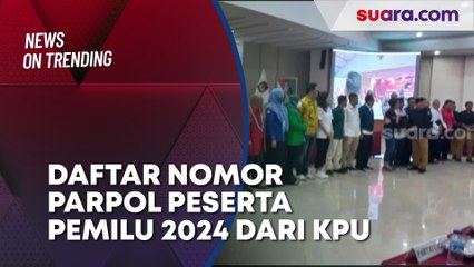 Daftar Nomor Urut Parpol Peserta Pemilu 2024 Resmi dari KPU
