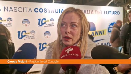 Meloni "10 anni di Fratelli d'Italia scommessa vinta"