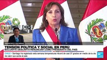 Informe desde Lima: Dina Boluarte pide al Congreso peruano aprobar adelanto de comicios