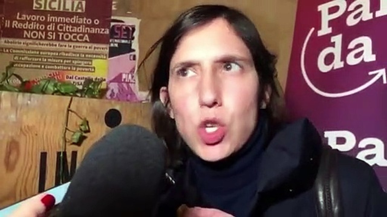 La candidata alla segreteria del Partito democratico, Elly Schlein, a Palermo
