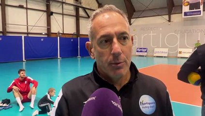 Interview maritima: Christophe Charroux après la victoire de Martigues Volley face à Lyon