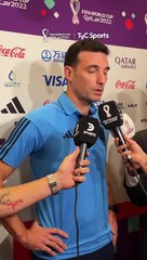 Scaloni se emocionó al hablar de sus jugadores en la previa a la final