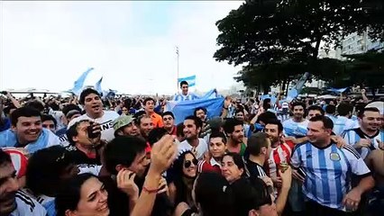 Argentinos invadem Rio para a final da Copa