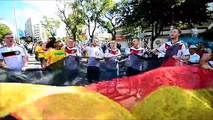 A festa das torcidas antes da final no Maracanã