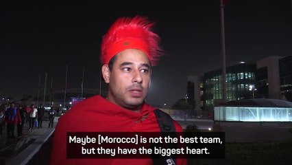 Скачать видео: Croatia and Morocco fans celebrate World Cup showings