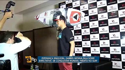 Gabriel Medina fala sobre expectativa de vencer Mundial de Surf