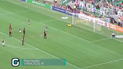 Bruno Henrique fez o terceiro gol do Palmeiras diante do Vitória