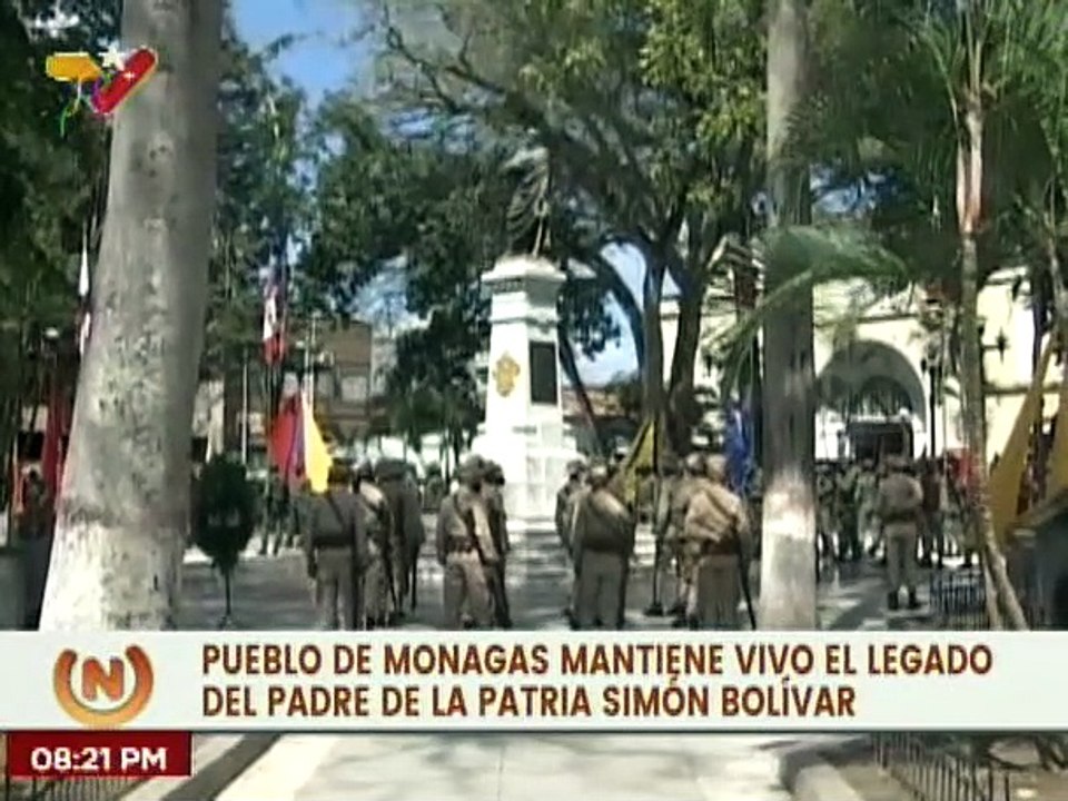 Monagas | Realizan misa para conmemorar los 192 años de la siembra de El Libertador Simón Bolívar